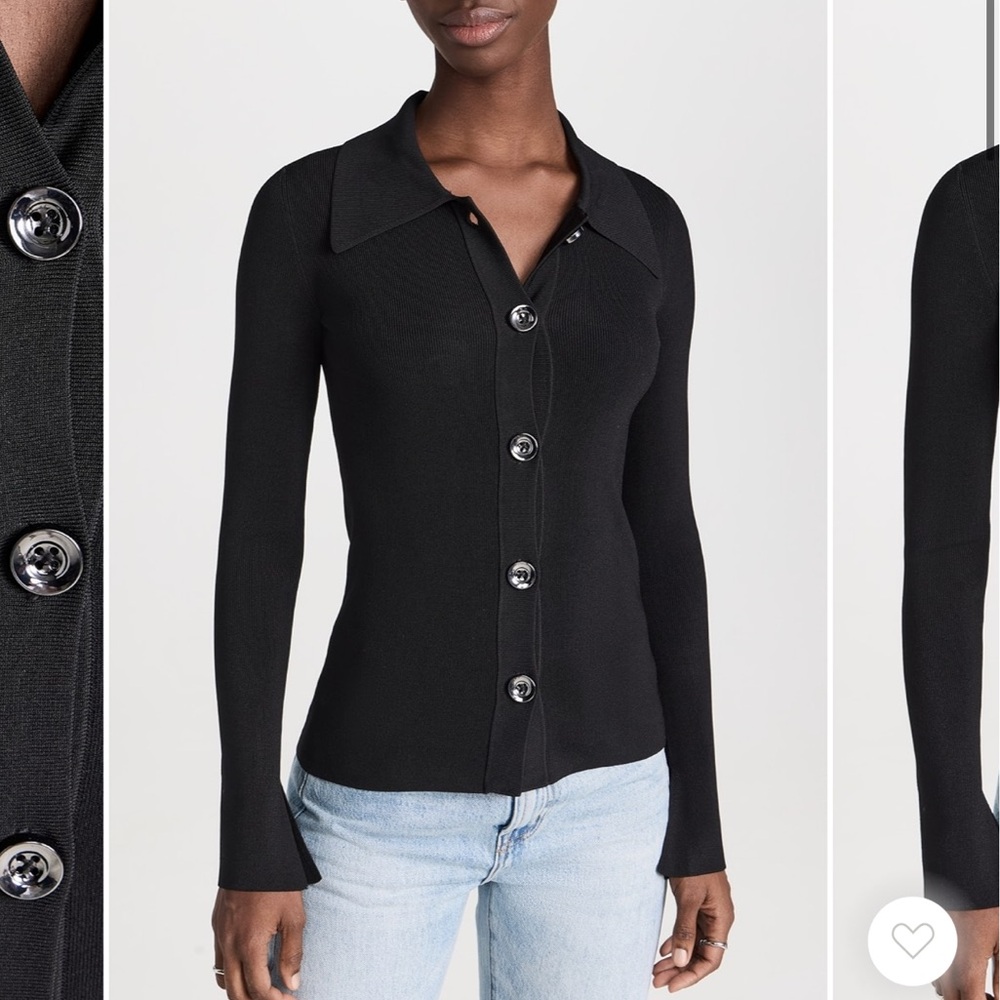 Pistola denim black cardigan